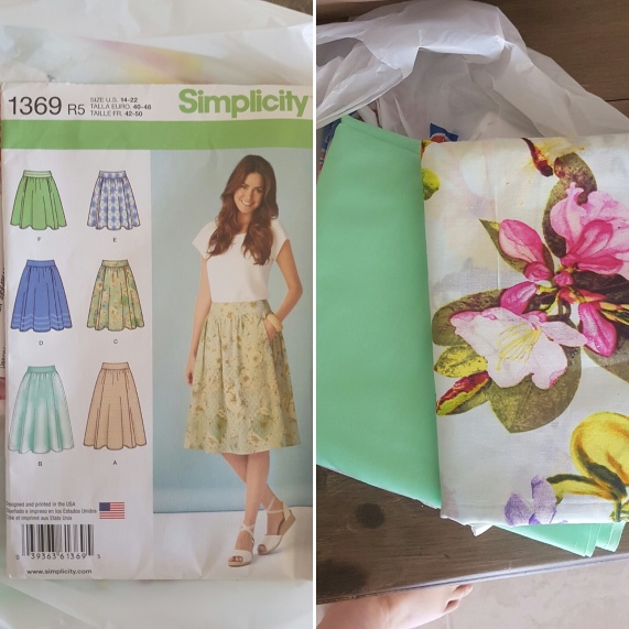 A lovely skirt pattern and some gorgeous fabric
